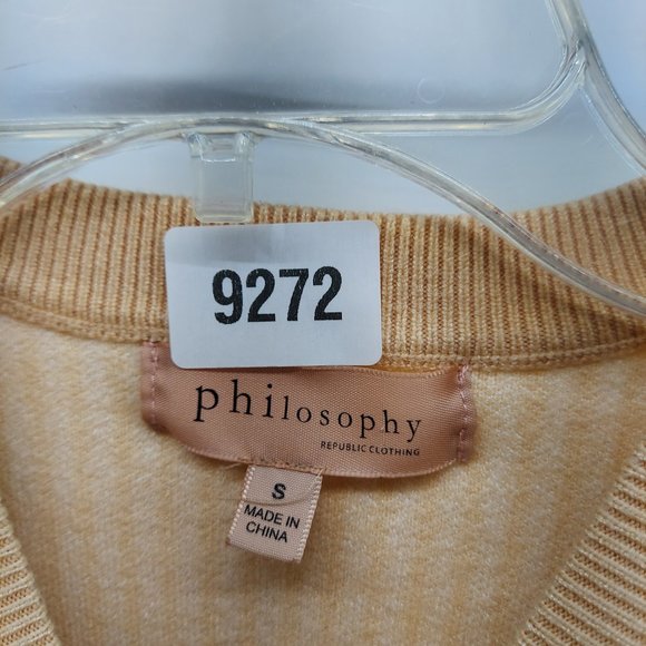 philosophy cropped midweight sweater size small - Picture 3 of 11